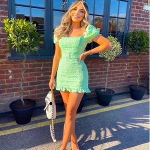 Zara Floral Linen Blend Spring Dress